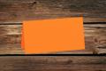 [16403021] Tischkarten 50/100x100 mm Orange gerippt 220 g/qm